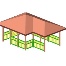 Κιόσκι 400 + 200 X 400cm